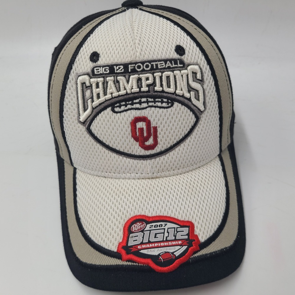 Vintage Oklahoma Sooners Hat Adjustable Top of the World 2007 Big 12 Champions